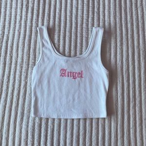 Angel Cropped Tank